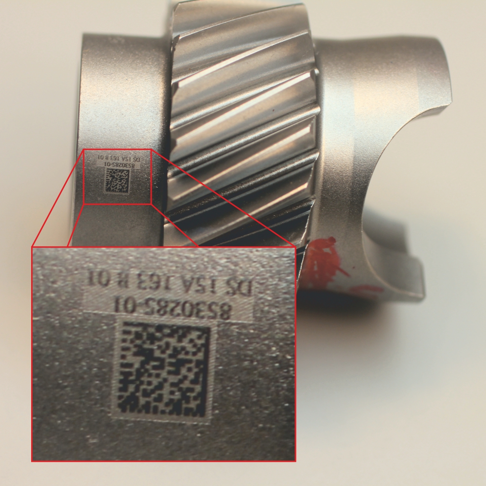 gear assembly Traceability on metal