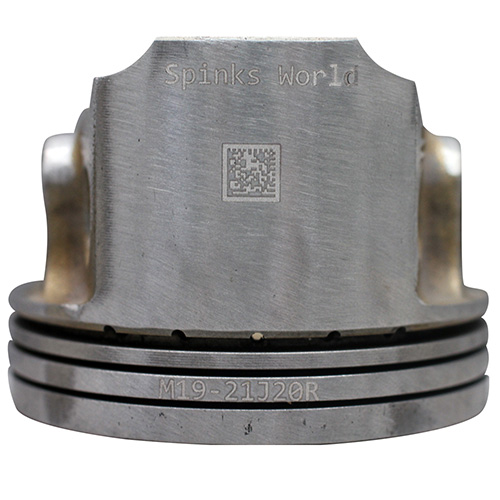 Laser marking on Piston Head