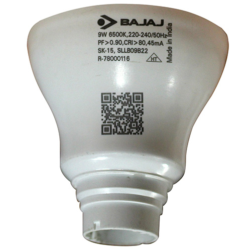 Laser marking on LED bulb