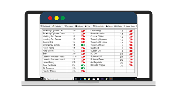 Sensor Control  Interface