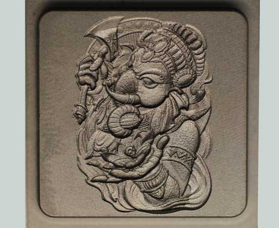 Deep-engraving-used-for-engraving-lord-ganesha |2D deep Laser engraving | 3D deep Laser engraving |2D/3D logo engraving on metals part |Laser Hallmarks on Gold| Laser Hallmarks on  Silver |Laser Hallmarks on platinum jewelry |Laser deep engraving machine for marking on jewelry |Engraving text and artworks on gold jewelry |Laser Engraving of Number and Alphapates |  Markolaser | Spinks world