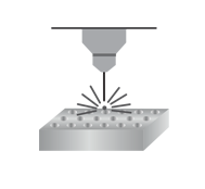 Laser drilling on metals