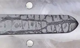 Leather strip die marking by <br/> deep engraving on metals