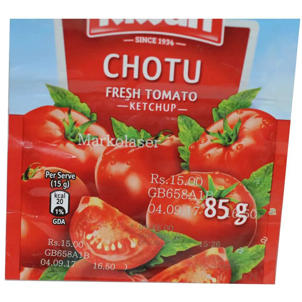 Co2 laser marking on plastic packet