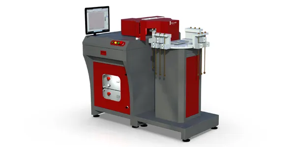 Serialization on the nozzle tube of oil pump