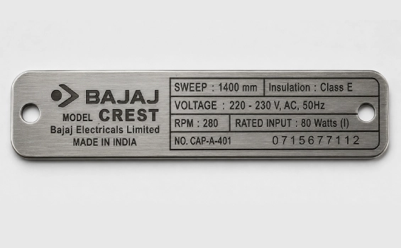 Markolaser Laser Marking On Nameplates Used In Medical Automotive Vehicle Security Number Plate Marking
