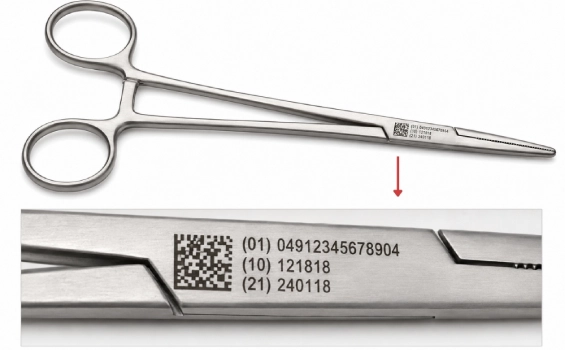 Markolaser Traceability Solution On Medical Scissors