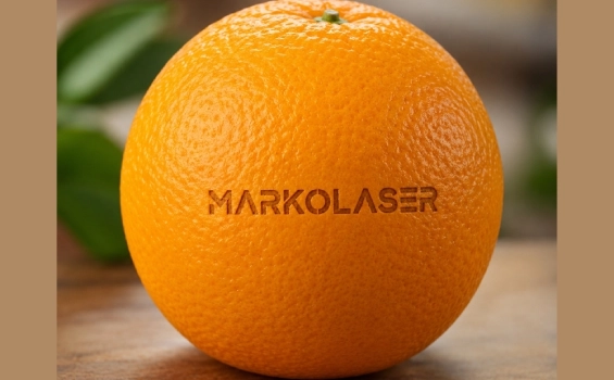 Natural Branding By Non Toxic Laser Marking On Orange Markolaser
