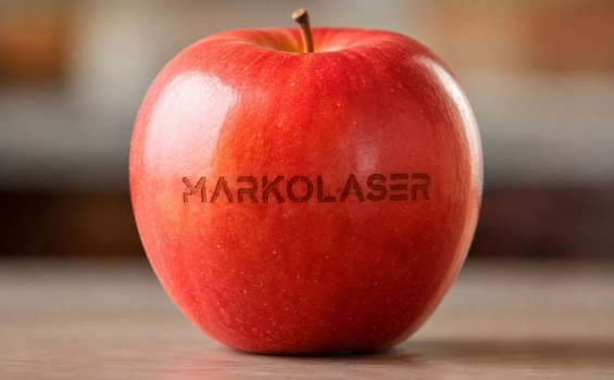 Non Toxic Laser Marking Of Brands On Apple