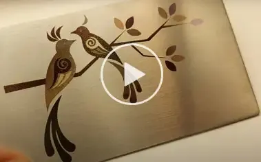 laser engraving on die