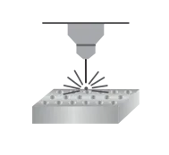 Laser drilling on metals