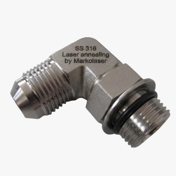 ss-316-stainless-steel-hydraulic-elbow-fitting-with-laser-annealed-marking-by-markolaser