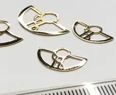 Laser cutting on watch part | Markolaser | laser cutting watch parts gears gold brass silver copper | laser cutting watch part |   Spinks world