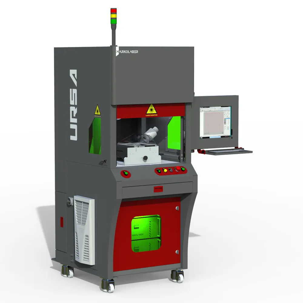  Ursa | All in one laser engraving machine  |Laser Marking | Step marking |Engraving |Deep engraving | Texturing |Drilling | Micro-drilling and cutting | Markolaser 