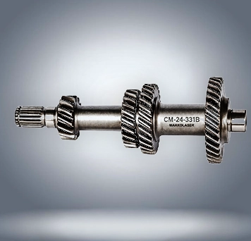 Carbon migration laser marking on forged alloy automotive gear