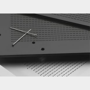 Laser Drilled Metal Sheet Create A Grayscale Image By Precisely Laser Controlled Holes.