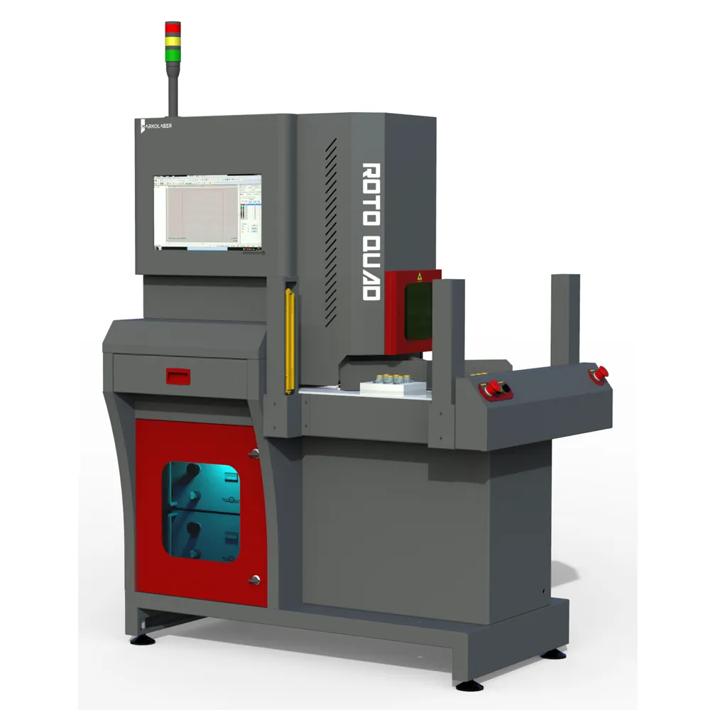 ROTO QUAD |Fiber Laser Marking & CO2 Laser Marking |High Resolution Permanent marking |Mark Brand logos | Part Numbers and Serial Numbers |Finest Laser Marking for Product Identification And Traceability | Markomark software |2d marking |solutions traceability |Spinks world |Markolaser
